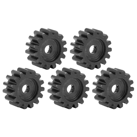 Five Piece Steel Servo Spur Gear Set With 24 Tooth Internal Spline, Module 0.8, Beefy High Strength Industrial Replacement Gears For Robotics And RC, Precise Drive Ratio Compatible For Drones, Cars, And Models