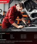 Technician installing Fresh From The Shelf Manual Steering Rack And Pinion Assembly Direct Drop In For Kia Soul 2014 Through 2019.