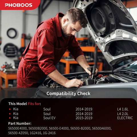 Technician installing Fresh From The Shelf Manual Steering Rack And Pinion Assembly Direct Drop In For Kia Soul 2014 Through 2019.