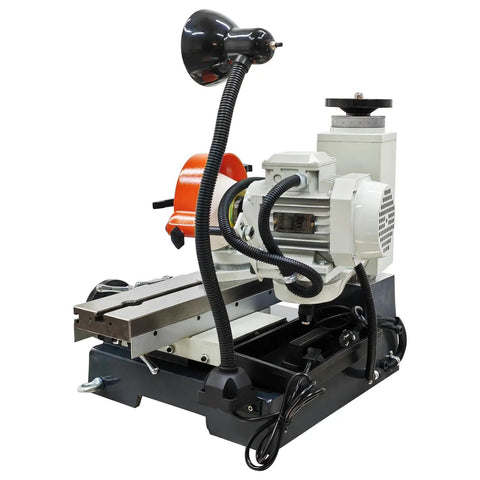 Shop Ready Drill Bit Sharpener And End Mill Grinder With Precision Linear Rail and 550 Watt Motor for tool restoration.