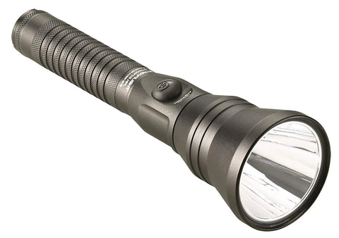 Black 700 Lumen Rechargeable Dual Switch Long Range Flashlight With Ten-Tap Programmable Modes And Independent Tail And Head Switches