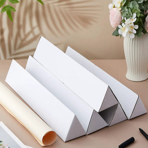 Tough Triangle Mailing Tubes 50 Pack Corrugated Cardboard Poster Tubes 36 Inch Long Oyster White Holds Your Scrolls Lock Step And Sound Zero Drama Cross Country Drives For Top Shelf Creative Builds