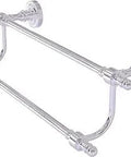 Retro Dot Collection 30 Inch Double Towel Bar In Polished Chrome With Concealed Mounting Hardware Solid Brass Construction Two Rails