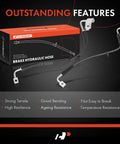 Front Brake Hydraulic Hose Set For Jeep Wrangler 2008 2009 2010 Front Left And Right Hoses Heavy Duty Direct Fit For JK Series