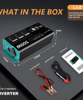 Top Shelf 500W Power Inverter Pushes 1000W Peak Surge While Converting 12V DC Into 110V AC For Your Rig features user manual and accessories.