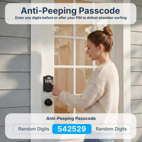 Hassle Free Smart Deadbolt Keyless Entry Lock With Digital Keypad Auto Lock Feature Two Hundred Unique Access Codes Four Spare Keys Super Easy Diy Front Door Installation Top Notch Home Security