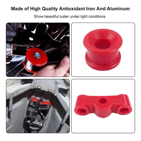 Replacement Shift Linkage Pin Clip And Shifter Stabilizer Kit For B Series Swaps Fits Civic CRX And Integra 1988 1991 1990 1993 1994 2001 Models Delivers Tight Fit And Smooth Precise Shifts. red polyurethane shifter bushing and linkage hardware kit