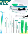 Drawstring Threader Tool Set 16 Piece Kit With Loop Turners Tweezers Elastic Threaders For Jackets Pants Hoodies Sportswear And Hats Pro Grade Durable Tools By Fedmut, showing various sizes and tools unboxed.