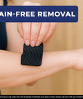 Applying Gentle Tape 30 Pack Pain Free Removal Hypoallergenic Latex Free Cotton Medical Tape on arm for sensitive skin