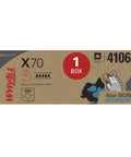 Box of PowerClean X70 Medium Duty Cloths For Industrial Cleaning, 300 sheets, absorbent white towels for oil dirt solvents, size 16.6 x 29.8 in.
