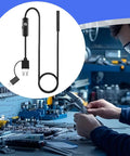 Waterproof Endoscope Camera With 11.4 Ft Cable For Plumbing Automotive And Machinery Inspections Direct USB Type C OTG Phone Connectivity