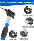 Six In One Bike Maintenance Kit With Hydraulic Piston Press And Pro Grade Disc Brake Repair Tools For Mountain Bikes And MTB