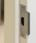 Privacy Door Lock With Lever Handle For Commercial Interiors Brushed Chrome Finish Built Tough Heavy Duty Cylindrical Lock strike plate