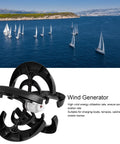 Image of the Beefy 1200W Vertical Axis Wind Turbine Kit With 12V Controller. Shows five-blade reinforced nylon design with water backdrop.