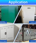 Image showing application of Adjustable Torque Position Control Hinges 2 Pack Black Door Gate And Cabinet Hinges with cabinets.