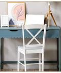 Natural Unfinished Scalloped Wood Trim With Wavy Edges And 10 Small Curves Per Piece Perfect For Room Refreshes And Easy Diy Upgrades Bringing A Solid Cozy Vibe seen on a blue desk with decorative items.