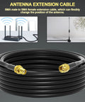 Coiled 25 Foot RG58 SMA Extension Cable Male To Female 50 Ohm Low Loss Coaxial RF Cable For Ham Radio Gear And Two Way Radios