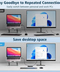 USB 3.0 Switcher For Two Computers Share Four USB Devices Like Mouse Keyboard Printer And Scanner Across Mac Windows Linux