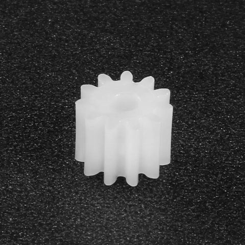 10 Pcs Plastic Gears 11 Teeth Model 112A Reduction Worm Gear Set For RC Cars And Robot Motors, 0.5 Modulus gear viewed close-up