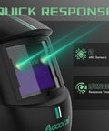 Auto Darkening Welding Helmet With Pro Grade True Color View Solar Powered Large Viewing Screen shade display