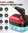Heavy Duty Handheld Steam Cleaner Straight Up Game Changer For House And Garage With Six Adjustable Speeds Quick Heat Up Element Produces Intense Thermal Vapors To Knock Out Stubborn Stains Smoothly with 1200ml water tank and sleek design.