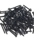 105 Piece M2 x 20mm Socket Head Cap Screws Set With 0.4mm Thread Pitch Black Oxide Finish Fully Threaded 12.9 Grade Alloy Steel Ideal For DIY Projects Rc Electronics And Small Machinery, black screws pile
