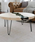 Round table with 12 Inch Heavy Duty Hairpin Furniture Legs Set Of Four Metal DIY Desk Nightstand And Coffee Table Legs with sofa background