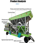 Pro Grade Small Concrete Mixing Plant For Warehouse Floors For Floor Pouring And Ultra Flat Surfaces Eco Friendly Green Construction Flexible Layout Portable Mobile Concrete Mixer For Durable Smooth Warehouse Floors, mobile unit with hopper and drum