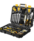 158 Piece General Purpose Tool Set For Home And Auto Repair With Durable Plastic Toolbox Storage Case and Heavy Duty Chrome Plated Hand Tools