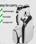 Golf Club Cleaner Kit With 4oz Water Bottle And Groove Cleaner Retainer Clip Durable Nylon Bristles on golf bag