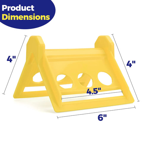 24 Pack Edge Corner Protectors With Carrying Case For Flatbed Cargo And Truck Shipping - yellow guard dimensions 4x4x6 inches