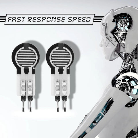 2 Pack Force Sensitive Resistor FSR Pressure Pad Sensor 20g To 2kg Range Thin Film Resistance Type Touch Sensor next to robot