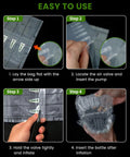 Step-by-step guide for using Wine Travel Protector Bags With Quick Inflation Sleeve And Bubble Wrap Bottle Cushioning Upgraded Air Pump.