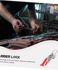 Mechanic installs Rubber T Handle Hasp Latch for toolboxes and car hoods, ensuring easy install and smooth operation.