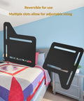 Heavy Duty Bed Frame Brackets For Headboard Adapter Connector Includes Two Rock Solid Steel Conversion Plates With Sleek Black Finish provides multiple adjustable slots for reversible use.