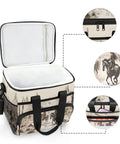 Insulated Lunch Cooler Bag With Shoulder Strap For Picnic Hiking Camping And Work Reusable Lunch Box 15L capacity design