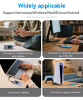 No Fuss Portable M.2 NVMe SATA SSD Enclosure USB 3.2 Type C 10Gbps used with mobile devices and PCs for versatile storage solutions.