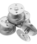Adjustable Stainless Steel Furniture Legs Set Round Silver Metal Feet for Sofas End Tables and Cabinets Height Adjustable Heavy Duty Replacement