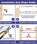 Installation guide for Left And Right Handed Thread Lag Screws For 1/8 Inch Decking Cable Railing Kit Non Turnbuckle System.