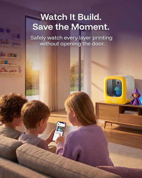 Dope AI Powered 3D Printer Designed Specifically For Kids Featuring Fully Assembled Parts Hella Safe Enclosed Operation And Rad Stem Gifts For Creative Young Inventors Building Their Dreams