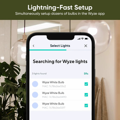 App screen on phone showing setup for Brighten Up With A 1100 Lumen WiFi RGB And Tunable White A19 Smart Bulb That Works With Alexa.