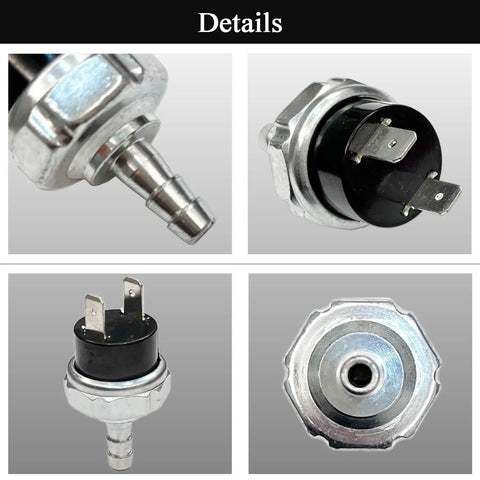 Easy Install Air Compressor Pressure Switch 180 to 225 PSI Replacement for 110 120 240 Volt AC or 12 24 Volt DC components