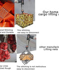 Heavy Duty Cargo Hoisting Net For Industrial Lifting And Transport Built Rugged For Safe Hauls Tear Resistant Polyester Sling