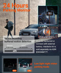 Dual Front And Rear Dash Cam With 2.7K Plus 2.7K Recording, STARVIS Sensors, 24H Parking Mode featured on vehicle dashboard