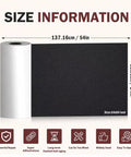 Mega Self Adhesive Faux Leather Patch Strip For Seamless Couch And Auto Seat Repair Heavy Duty Vinyl Film Covering Splits And Wear Black Peel Ready Application That Truly Slaps And Takes Care Of Business Fast, 24x54 inches with size information.