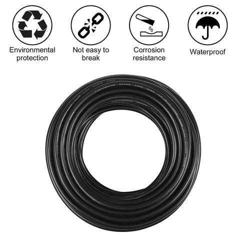 18 AWG 2 Conductor Red Black Hookup Wire 100FT Low Voltage LED Cable Tin Plated Copper Insulated Stranded Wire For DIY Projects