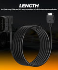 OBD2 OBDII Cable For Cord V3 AccessPort Interface, Compatible With Subaru Ford VW BMW WRX STI Focus Evo, extended 6.4-foot length