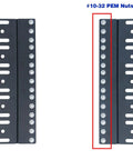 Heavy Duty 5U Rack Converter Adapter Fits 23 Inch To 19 Inch Server Cabinet Rack Mount For 2 Or 4 Post Steel Shims with PEM nuts.
