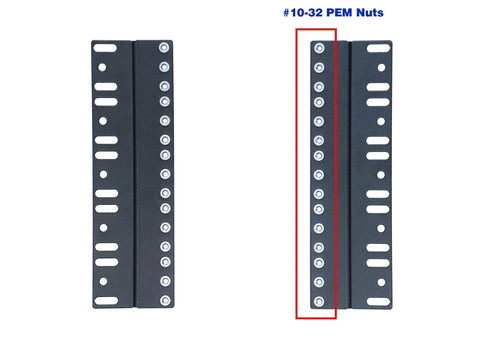 Heavy Duty 5U Rack Converter Adapter Fits 23 Inch To 19 Inch Server Cabinet Rack Mount For 2 Or 4 Post Steel Shims with PEM nuts.