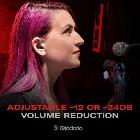 High Fidelity Earplugs With Two Volume Settings 12 DB And 24 DB No Batteries Needed Mechanical Ear Protection for musicians